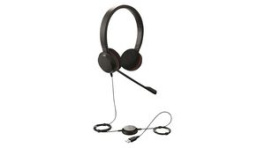 4999-829-209, Headset, Evolve 20, Stereo, On-Ear, 7kHz, USB, Black, Jabra