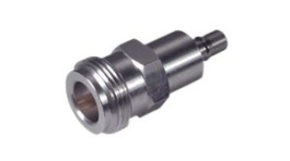 31 N-QMA-50-1/1-- NE, RF Adapter, Straight, N Socket - QMA Socket, 50Ohm, Huber+Suhner