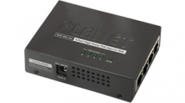 HPOE-460, Injector Hub, 4x RJ45 10/100/1000-4x RJ45 10/100/1000, Planet
