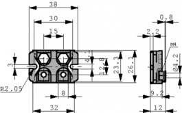 RTO-A-1R00-1.0, Power resistor 1 Ohm 40 W&nbsp;&nbsp;±&nbsp;&nbsp;1 %, ISABELLENHUTTE