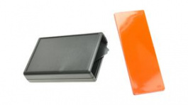 RND 455-01153, Hand-Held Plastic Enclosure with Infrared End Panel, 75x111.3x25.2mm, Black, ABS, RND Components