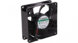 PF80251V1-1000U-A99, Axial Fan DC 80x80x25mm 12V 102m\x1a/h, Sunon
