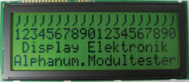 DEM 20487 SYH-LY, Dot matrix LCD display 9.23 mm 4 x 20, Display Elektronik