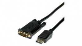 11045972, Video Cable, DisplayPort Plug - VGA Plug, 1920 x 1080, 2m, Roline