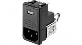 FN370222, Power Inlet with Filter 2 A 250 VAC, Schaffner