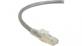 C6PC60S-GY-01M, GigaTrue 3 Lockable Patch Cable, CAT6,&nbsp;&nbsp;1 m, Grey, Black Box