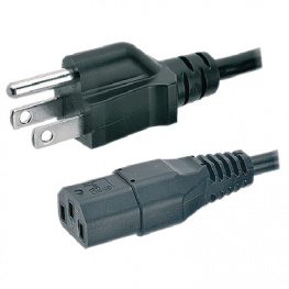 6900-176.60, Device cable USA USA Male IEC-320-C13 2 m, Feller Aut