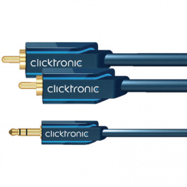 70470, Audio cable stereo jack - cinch 7.5 m, Clicktronic