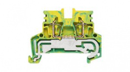 1933760000, Terminal Block, Clamp, 2 Poles, 2.5mm2, Green / Yellow, Weidmuller