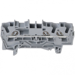 2002-1301, Соединитель: на рейку; 2002; 2002; 2,5мм2; Кол-во полюс: 1; серый, Wago