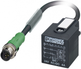 1400770, SAC-3P-M12MS/1,5-PUR/A-1L-Z Sensor Cable, Phoenix Contact