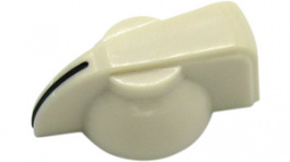 RND 210-00268, Pointer Knob, ivory, with line, Diameter19 mm, RND Components
