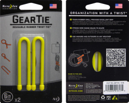 GEAR TIE 6- YELLOW, Gear Tie 6" Yellow, Nite Ize