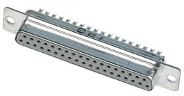 09672374704, D-Sub socket 37 Female Solder Cup / Solder Lug/Straight, Harting
