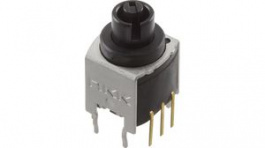 NR01103ANG13, Rotary Switch 1-Pole 3-Pos 45° PC Pins, NKK Switches (NIKKAI, Nihon)