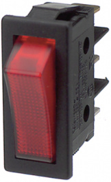 B116C1G000000, Rocker switch 1P 16 A 250 VAC, Molveno