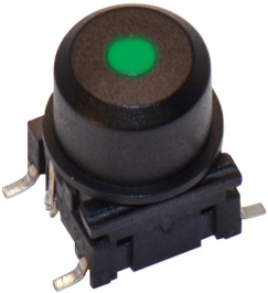 1ES092, Cap round diam. 9.6 mm black, MEC