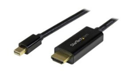 MDP2HDMM1MB, Video Cable, Mini DisplayPort - HDMI Plug, 3840 x 2160, 1m, StarTech