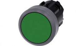 3SU1030-0AB40-0AA0, SIRIUS ACT Push-Button front element Metal, matte, green, Siemens