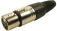 FC6150 Вилка; XLR; "мама"; PIN: 4; прямой; на провод; пайка; посеребренные