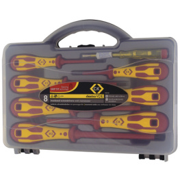 T49193 [8 шт], Screwdriver set VDE 8 p., C.K Tools (Carl Kammerling brand)