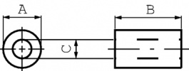 RI-3-4-1, Ferrite core  diam. ‹=  1 mm 44 Ohm @ 100 MHz, Kitagawa