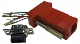 DA9-PMJ8-R-K, Adaptor D-Sub male to RJ45 9P, MH Connectors