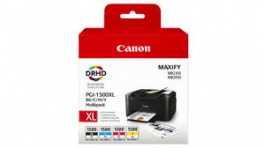9182B004, Ink PGI-1500XLCMYBK Black/Cyan/Magenta/Yellow, CANON