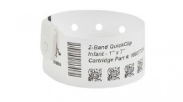 10027729K, Wristband, Polypropylene, 25 x 178mm, 380pcs, White, Zebra