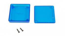 1551TTTBU, Miniature Plastic Hand Held Enclosure 1551 60x60x15mm Blue ABS IP54, Hammond