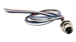 RND 205-01178, M12 Sensor Circular Connector, Straight, Socket, 5 Poles, A-Coded, Solder, RND Connect
