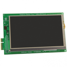 AC164127-9, Graphics Display 7 inch 800 x 480 Board, Microchip