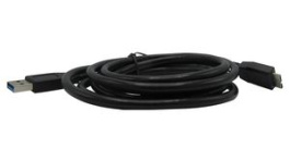 RND 765-00080, USB 3.0 A Plug to USB 3.0 Micro-B Plug Cable 1.8m Black, RND Connect