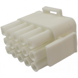 350736-1, Straight Plug housing, 6.35 mm, 15 Pole, TE Connectivity