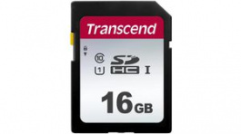 TS16GSDC300S, Memory Card, SDHC, 16GB, 95MB/s, 10MB/s, Transcend