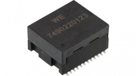 7490220123, LAN transformer SMD 1:1 200 uH Ports%3D1, WURTH Elektronik