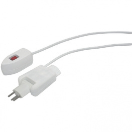 031599, Inline plug 3-in CH white, Steffen