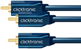 70456, Audio cable RCA-Plug 2x RCA-Plug 2 m, Clicktronic