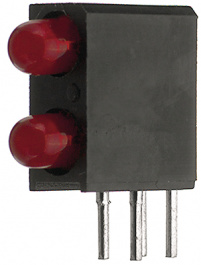 L-7104MD/2ID, LED; в корпусе; Кол-во диод:2; 3мм; THT; красный; 12-30мкд; 40°, Kingbright