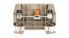 1016700000, Test Disconnect Terminals, 630V, 41A, 2 Poles, 6mm\x1a, Screw, Dark Beige, Weidmuller
