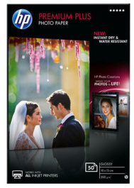 CR695A, Premium Plus photo paper 10 x 15 cm, HP