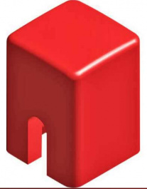 RND 210-00223, Cap red Square 4.0x4.0x5.5 mm, RND Components