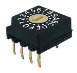 RND 210-00086, PCB coding switch HEX 4+1, RND Components