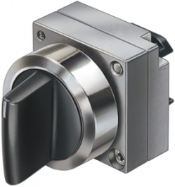 3SB3500-2KA11, Переключатель: поворотный; 2; 22мм; черный; Подсвет: отсутствует, Siemens