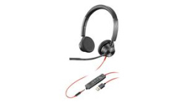 213938-01, Headset, Blackwire 3300, Stereo, On-Ear, 20kHz, Stereo Jack Plug 3.5 mm/USB, Bla, Poly