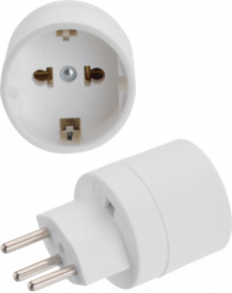 14 9571 0, Adapter 3-pin, CH - DE Protective Contact CH, Steffen