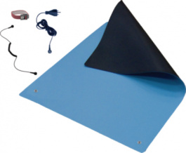 BORDSMATTA BL 90X60MM + KIT 2, Table Mat, 2 mm, ‹=1.0 x 109&nbsp;&nbsp;Ohm, 90 x 60 cm, Eurostat