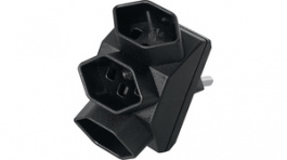 14 9744 23, Branch plug 3-in Black 1 x Type 23, Steffen