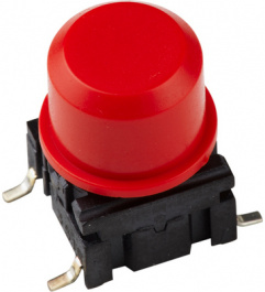 1DS08, Cap round diam. 9.6 mm red, MEC