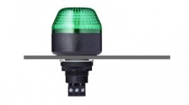 801506405, LED Signal Beacon, Continuous/Flashing, Green, 24VAC / DC, Panel Mount, IBM, Auer Signal